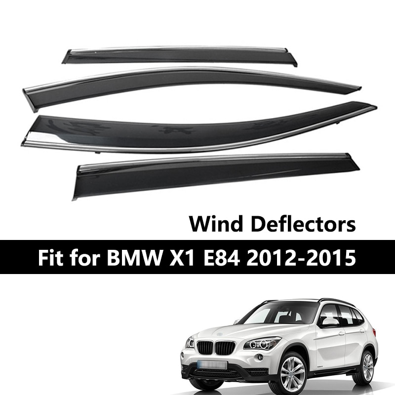 1Set For BMW X1 E84 Car Side Windows Wind Deflectors Tinted Sun Visors