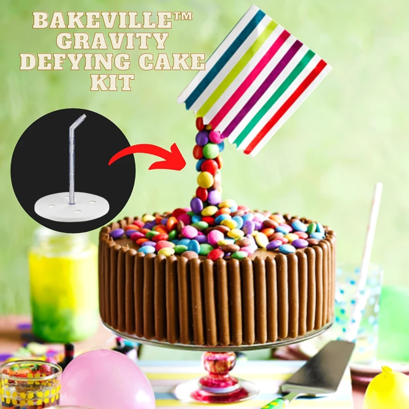 kitchen anti-gravity cake stand cake frame baking fondant cake decoration mold set cake support anti-gravity T10