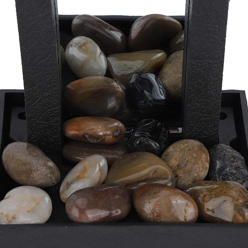 drinnen Brunnen Dekorative LED-beleuchtung Schreibtisch Brunnen Brunnen Wasser Ornamente Mit Steine Feng Shui Rad Becken # DAS
