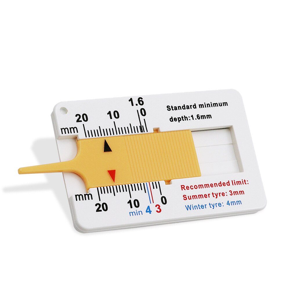 Auto Car Tyre Tread Depthometer Depth Indicator Gauge Gage Motorcycle Trailer Van Wheel Measure Tool Measrement Supplies 0-20mm
