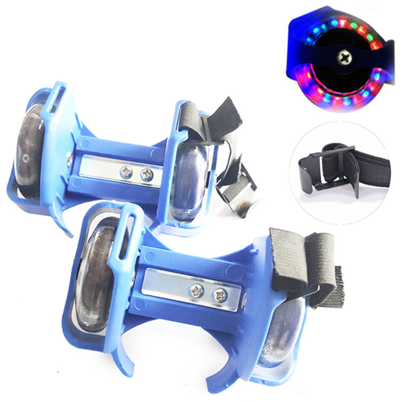 Bunte blinkende Rolle skaten schuhe LED licht wirbelwind Rolle Blitz-Rad ferse einstellbare rollen skaten schuhe für mädchen Art
