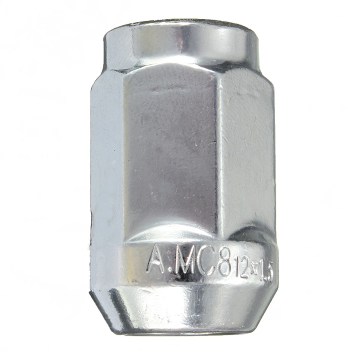 Bimecc 20x M12 X 1.5 Silver Alloy/Steel Wheel Nuts – 19mm Hex, 33mm Thread Length – Made In Italy