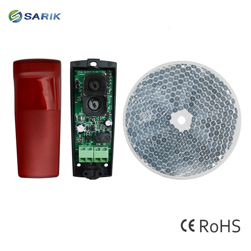 12M Infrared Alarm Detector Automated Gate Safe reflective Infrared Detector Swing Sliding Garage Gate Door Security Safety