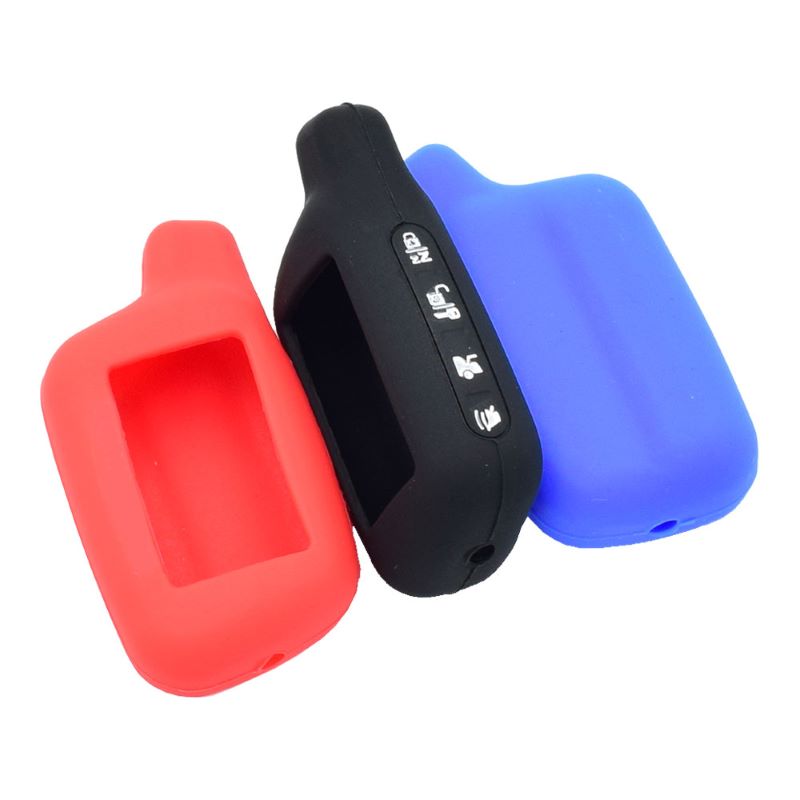 X5 LCD Remote Control Key Fob Chain + Silicone Key Case For Tomahawk X5 2-way car alarm system LCD remote Keychain Tomahawk X5
