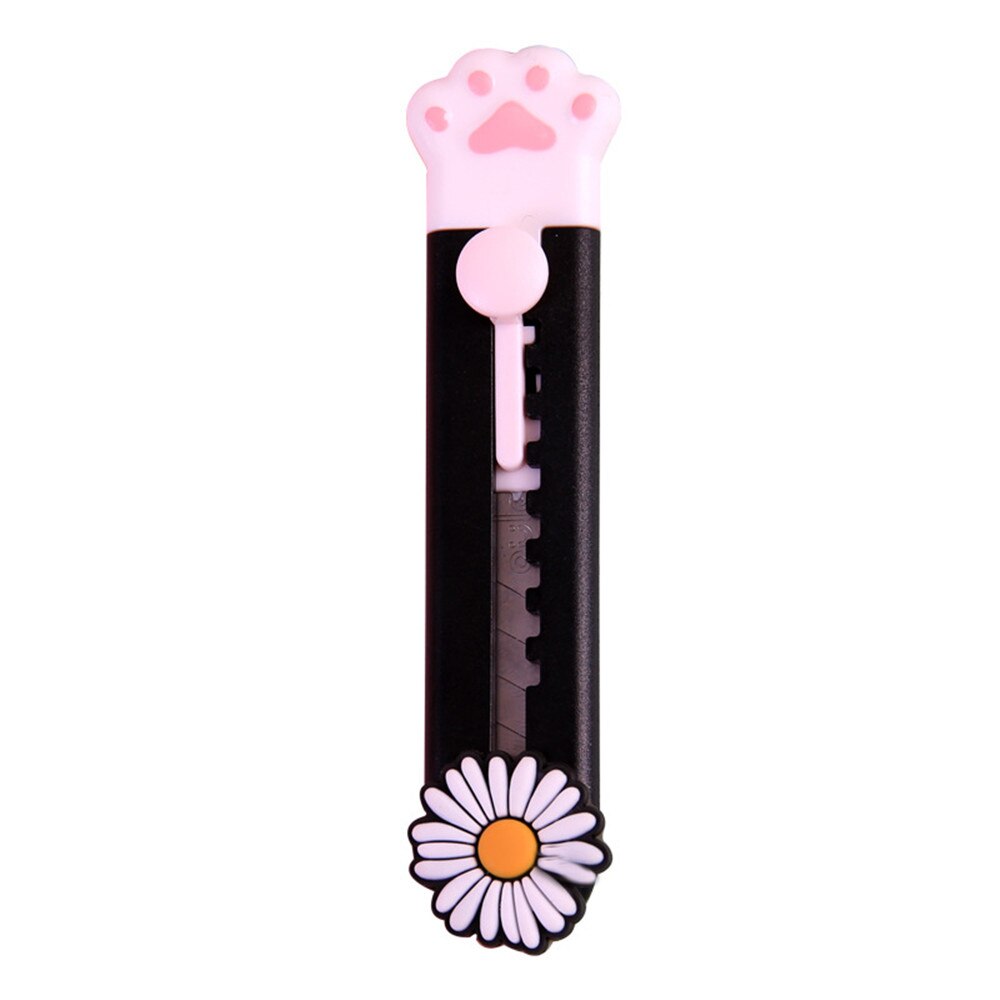 1-3 stücke Nette Katze Pfote Dienstprogramm Messer Kawaii Mini Kunst Messer Cutter knapp Umschlag DIY Werkzeuge Kreative Schreibwaren schule Liefert: 1pc Gänseblümchen