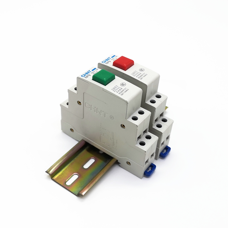 CHINT Din Rail Mount Pushbutton Red Green NP9 2NO 2NC Pushbutton Switch