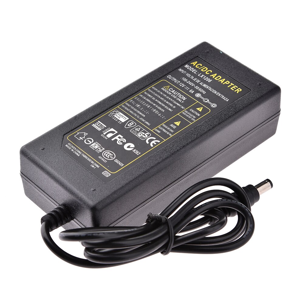 12V Led Driver Schakelaar Voeding Adapter DC12V Universele Adapter 3A 5A 6A 110V 220V Naar Dc 12V Volt Power For A Led Strip