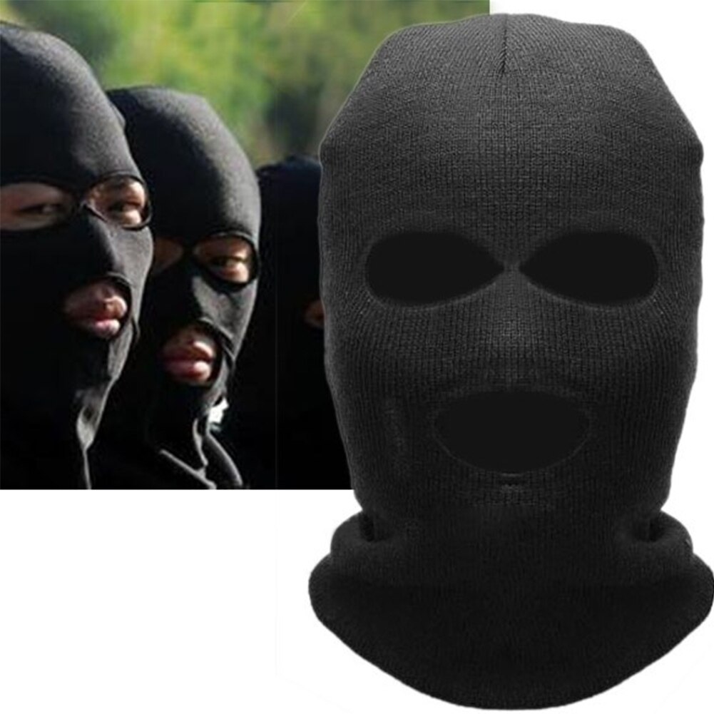 Full Face for mask Simulation CS Games Three Holes for mask Riding Cycling Warm Three Holes Cap Neck Guard Scarf