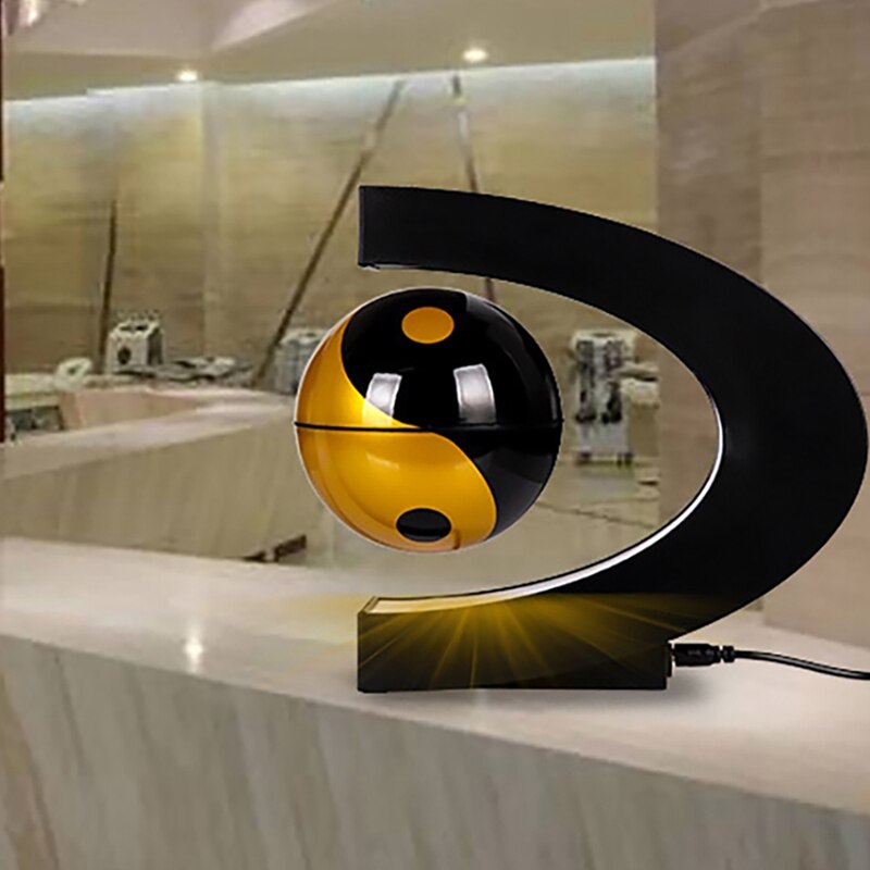 Globo de levitación magnética flotante LED, mapa del mundo, Lámpara electrónica antigravedad, Bola de luz, para el hogar, enchufe estadounidense