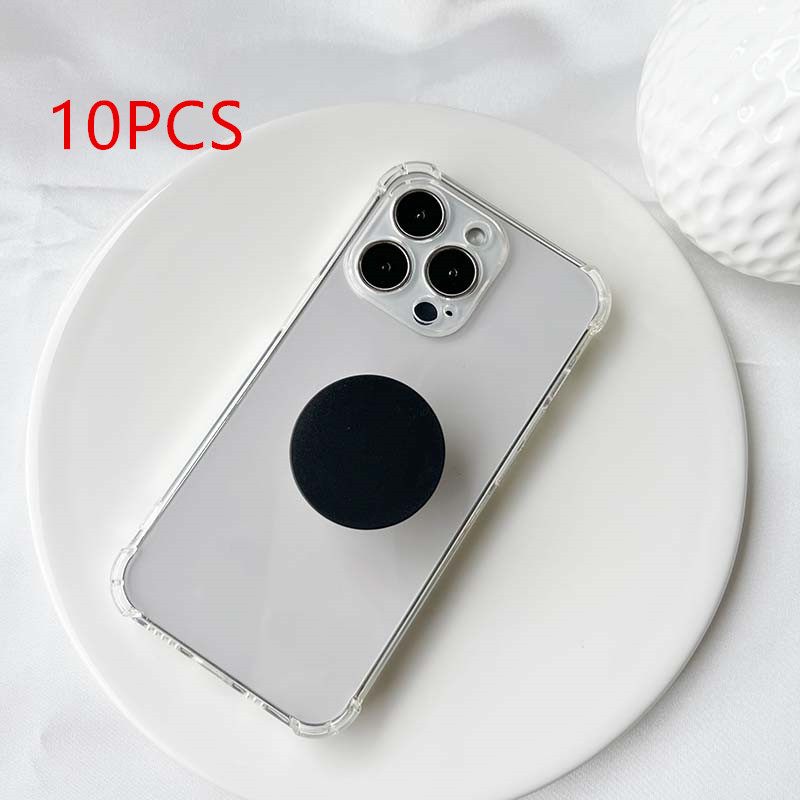 Talk Grip Transparent Socket Folding Griptok DIY Griptok accessories Mobile Phone Stand Base for Magsafe IPhone: black