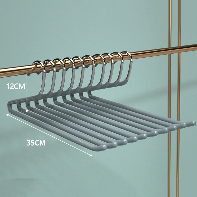 5/20pc, halkfria klädgalgar för garderoben, byxor och ,35cm metallgalgar för klänning och jeans, platsbesparande och hållbar förvaring: L / Mörk khaki