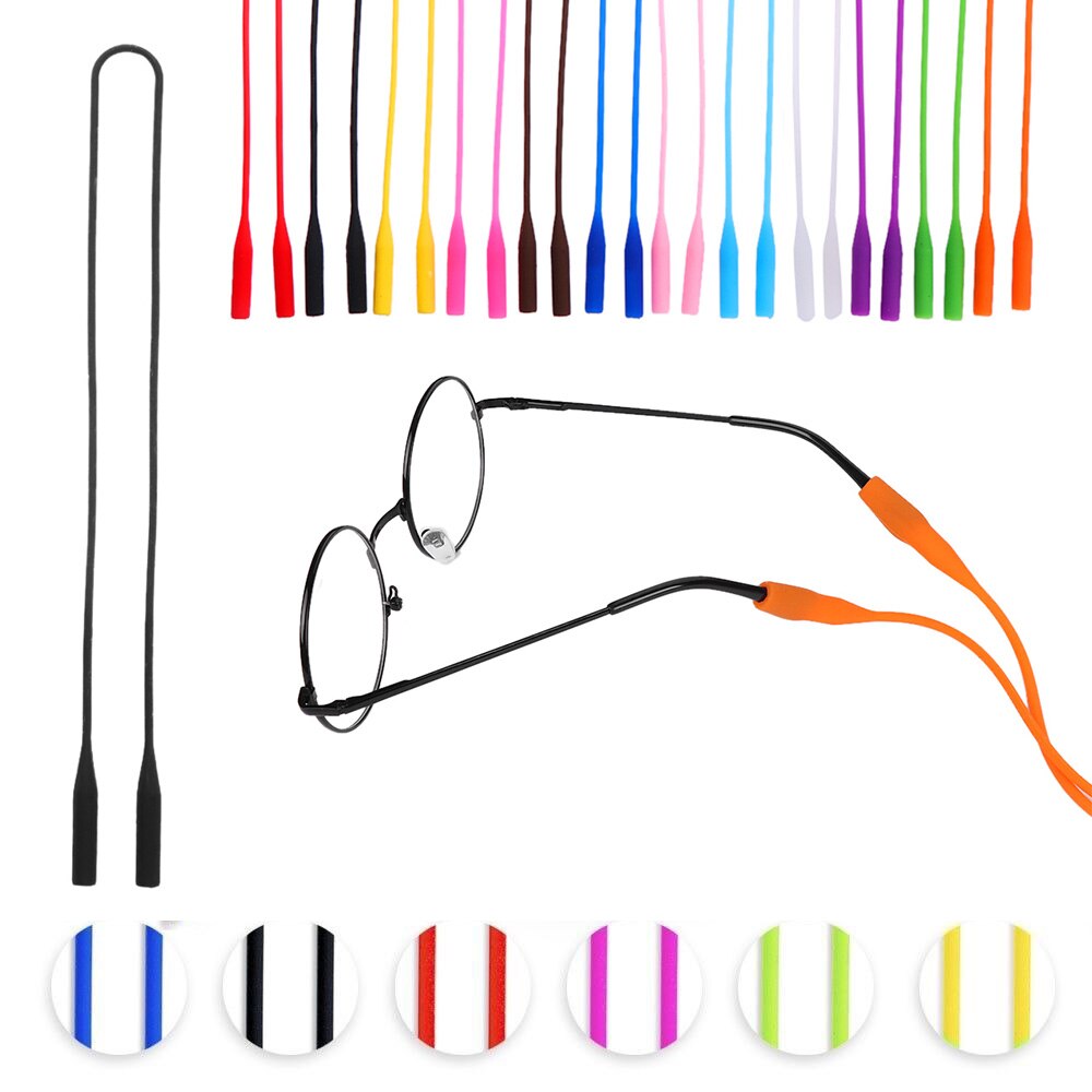 Anti-Slip Neoprene String Silicone Sunglasses Chain Strap Rope Eyeglasses Strap Head Band Floater Cord High Elastic Glasses Band