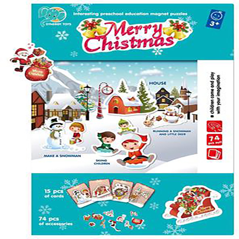 Montessori bildung kinder papier pädagogisches spielzeug baby frühe bildung magnetische puzzle spielzeug
