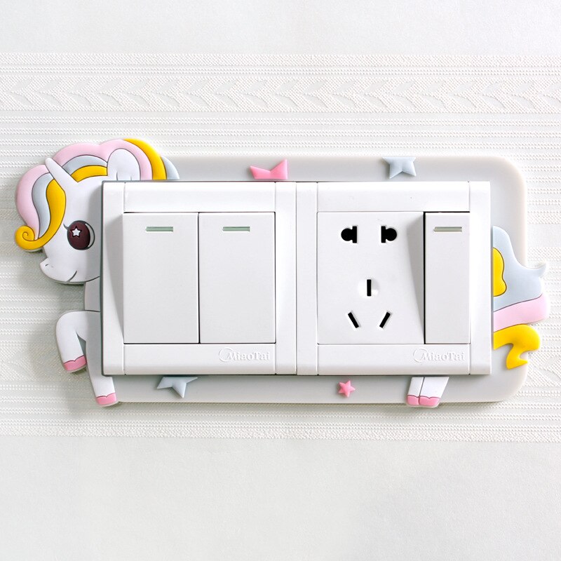 Position Indication Luminous Switch Decoration Sticker: UNICORN TWO SWITCH