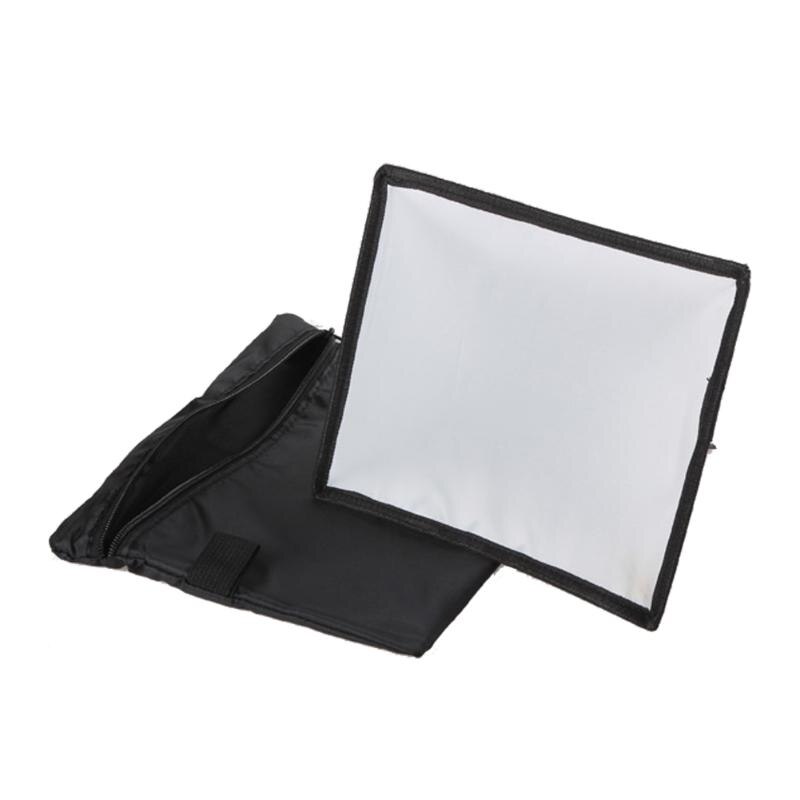 Reflector plateado difusor de Flash, caja de luz suave para Mini foto, para cámara Canon, Nikon, Sony, 17cm x 15cm