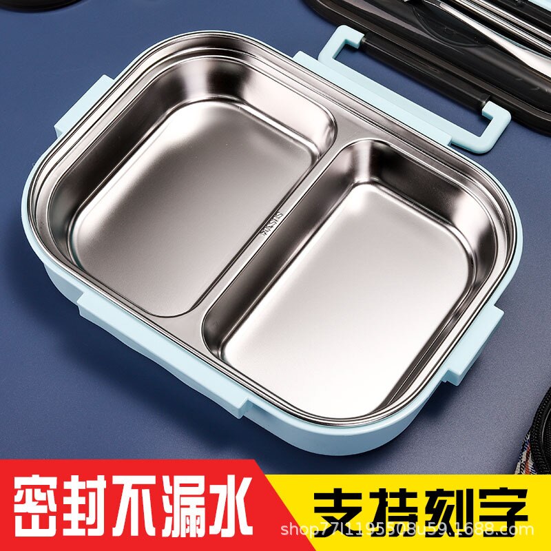 Portable 304 Stainless Steel Insulation Lunch Box reheatable lunch box student office worker's lunch locker lunch box