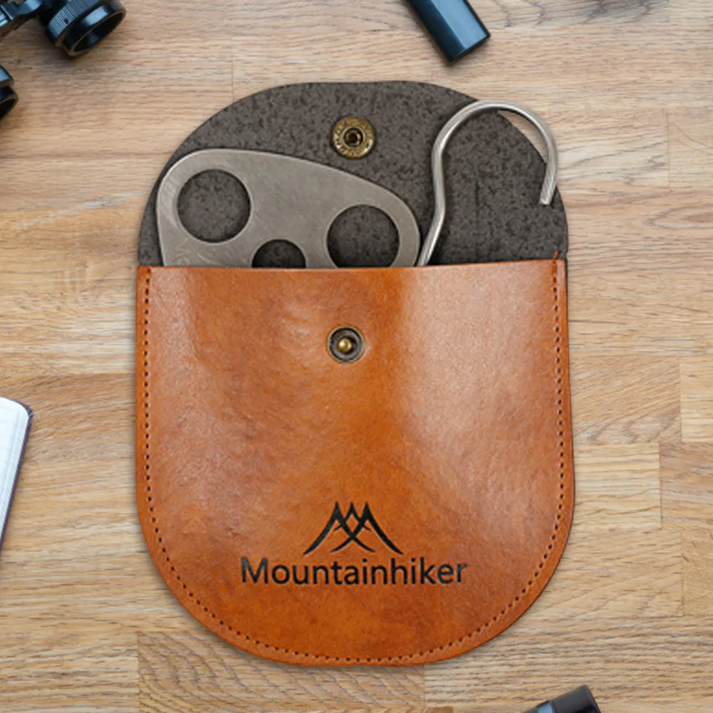 Soporte de maceta colgante de trípode de Camping con bolsa de almacenamiento de cuero, colgador de estante de barbacoa, longitud ajustable, anillo de trípode de cadena para Picnic de campamento