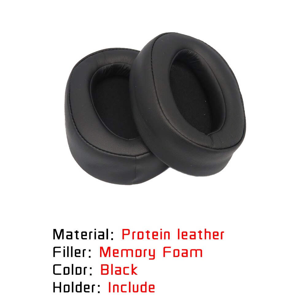 Replacement Earpads Ear Pad For Sony MDR 100ABN MDR-100ABN WH H900N WH-H900N Headphone Accessaries: Black