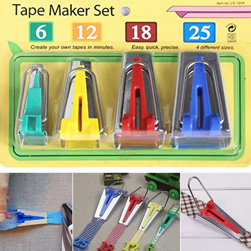 Decoración para manualidades, herramientas de mano Beader, fabricante de correas, embalaje de bordes, accesorios de costura, tira de cinta cilíndrica, embellecedor de cinta de Control Bias
