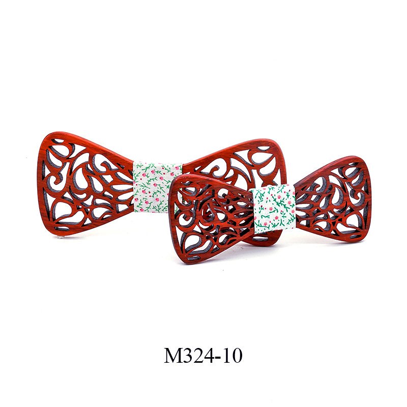 Eltern-Art Nette freundlicher Jungen Holz Fliege freundlicher Schmetterling Typ Bogen krawatten Mädchen Holz Bogen krawatten für männer einstellen Corbatas Para hombre: M324-10