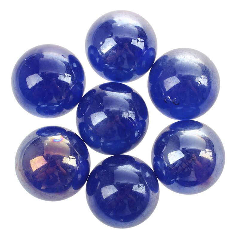 10 Pcs Knikkers 16Mm Glazen Knikkers Knicker Glas Ballen Decoratie Speelgoed Donkerblauw