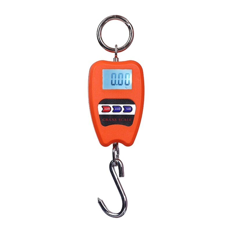 Hanging Scales Luggage Weighing Scale 200 kg / 441 lb Digital Weight Scale Handheld Mini Crane Scale with Hooks for Farm