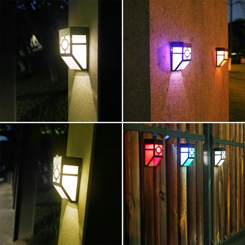 2 led zonne-wandlampen,  ip65 waterdichte bewegingssensoren, verstelbare verlichting met dubbele modus, hek-wandlamp, tuindecoratie