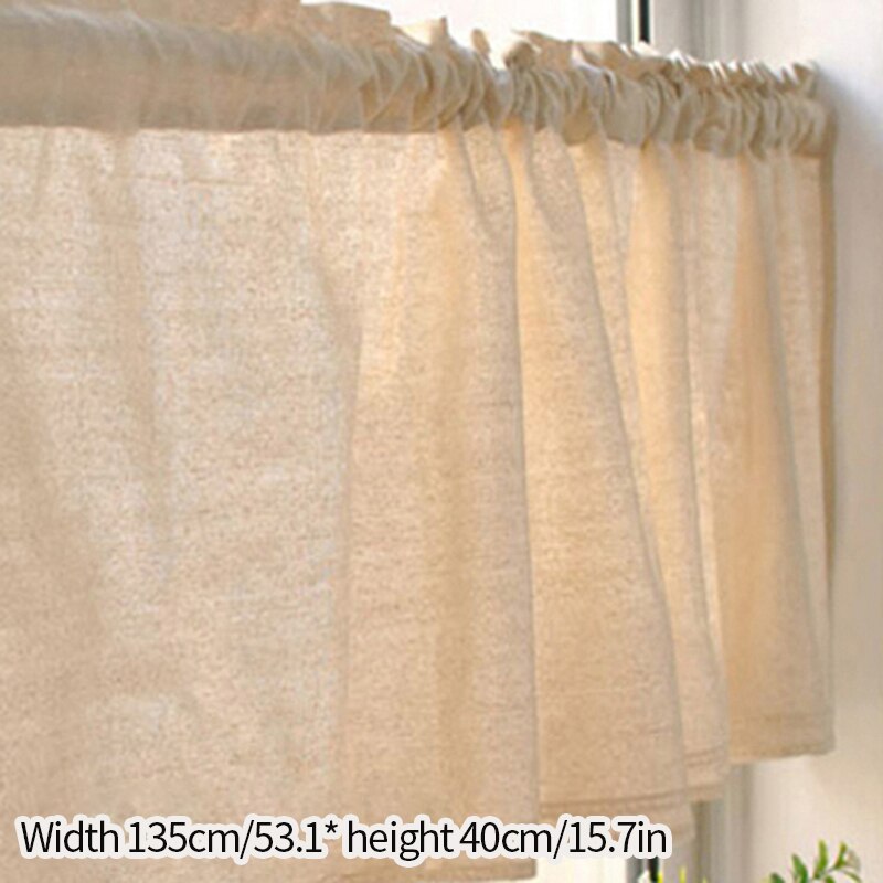 rideau cuisine Demi-rideau occultant japonais, pour cuisine, draperies imprimées Vintage, en coton, lin, dentelle, pour placard, pour chambre à coucher: S2 Short Curtain
