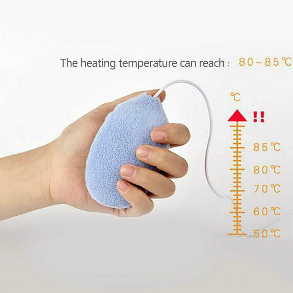 Electric Mini Hand Warmers USB Rechargeable Removable Soft Plush Cover Heater