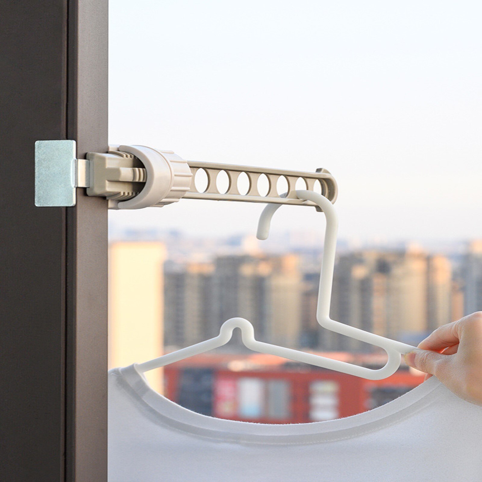 Portable Clothes Rack Clothes Racks For Hanging Clothes Plastic Laundry Clip And Drip Drying Hanger For Socks, Bras, Clothes