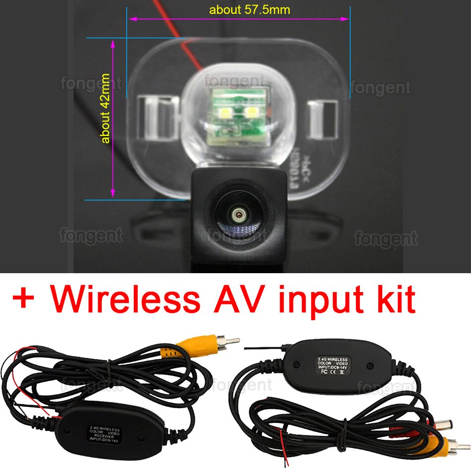170 Degree 1920x1080P HD AHD Vehicle Rear View Reverse Camera For Hyundai Verna Solaris Sedan Kia Forte K3 Accent ix20 Venga: fish eye wireless