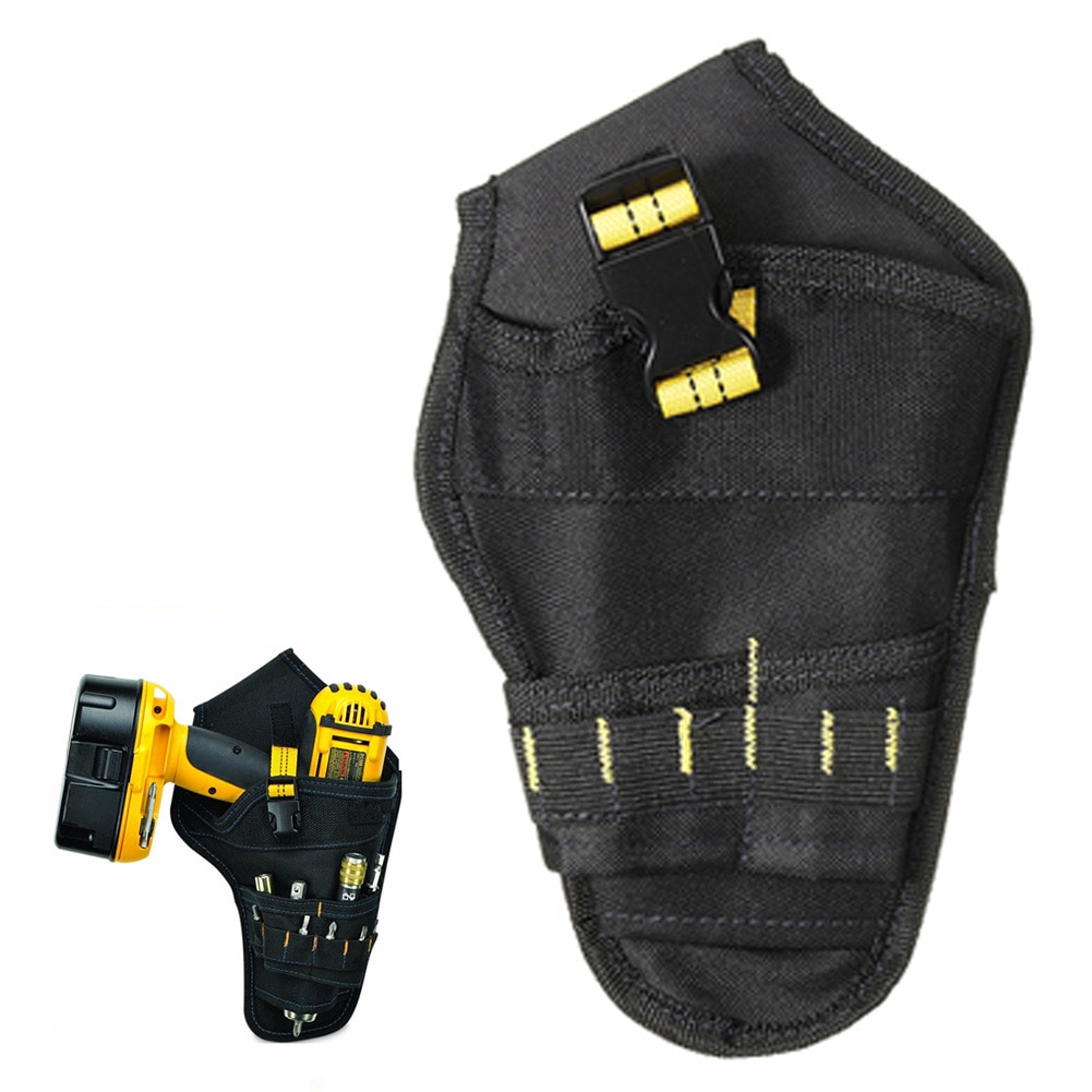 Portable électricien outil taille ceinture pochette sac Impact pilote perceuse Holster électrique sans fil perceuse support taille outil sac