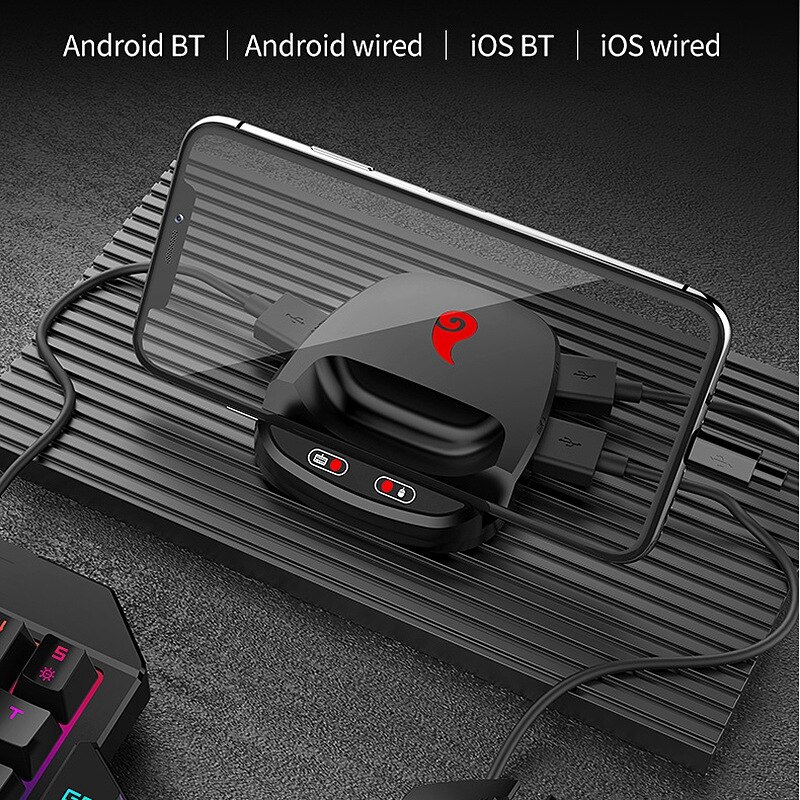 Gamwing 4-Modus Toetsenbord Muis Converter Voor Android En Ios 13.4 En Hieronder Mobiele Game Toetsenbord En Muis Converter