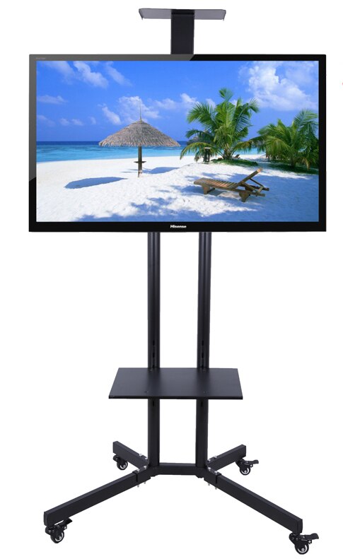 32-60 inch LCD LED Plasma TV Mount Floor Display Stand Carts/Trolley With DVD Holder And Camera Holder