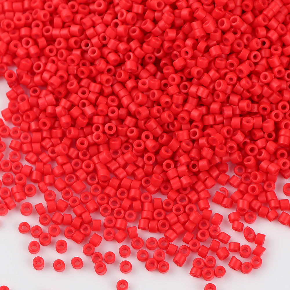 840 pçs 1.6mm japão opaco cor sólida contas de vidro 11/0 uniforme cilíndrico solto espaçador contas de semente para fazer jóias diy costura: MULTI