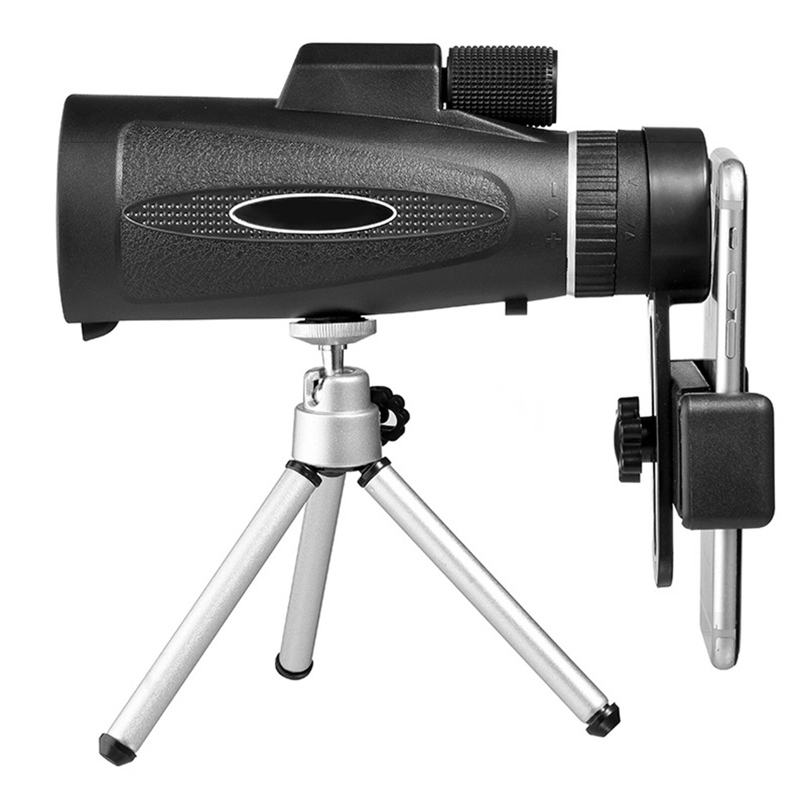 12X50 Telescoop Astronomische Professionele Zoom Optische Hd Lens Monoculaire Telescoop + Statief + Clip Voor Universal Telefoon # s5