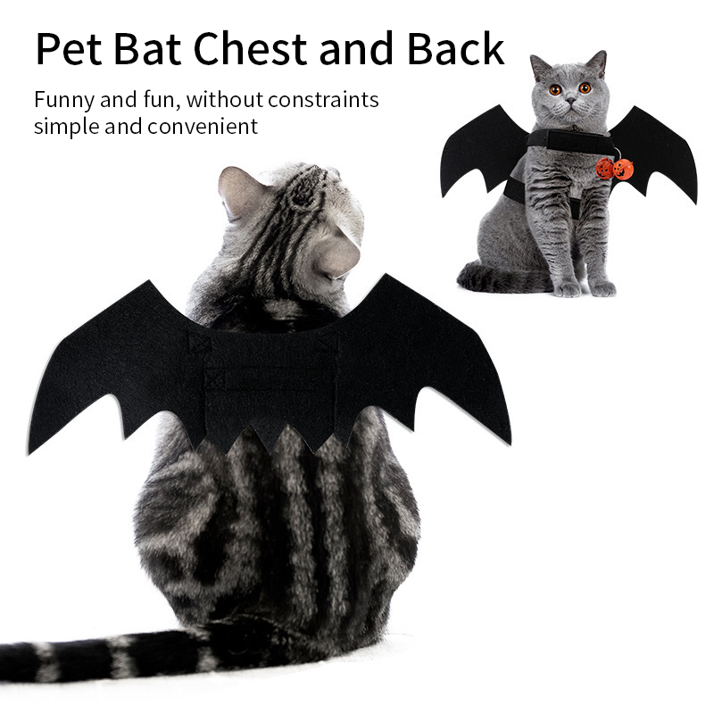 Vêtements pour chat à la , ailes de chauve-souris, Costume de chien drôle, aile artificielle, accessoire de Cosplay pour animaux de compagnie, Costume d'halloween et de noël pour chat, produits pour animaux de compagnie