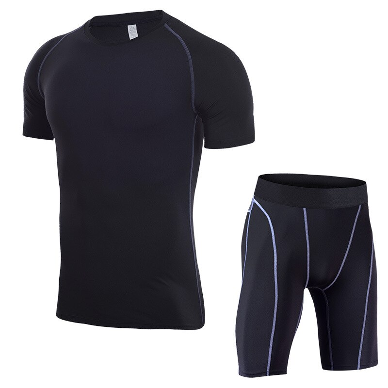 Männer Sport Anzüge schnell trocken Lauf setzt herren Trainingsanzug Fitnessstudio Fitness Kompression Sportbekleidung Jogger Ausbildung Fitnessstudio trainieren einstellen: 1974 / 3XL