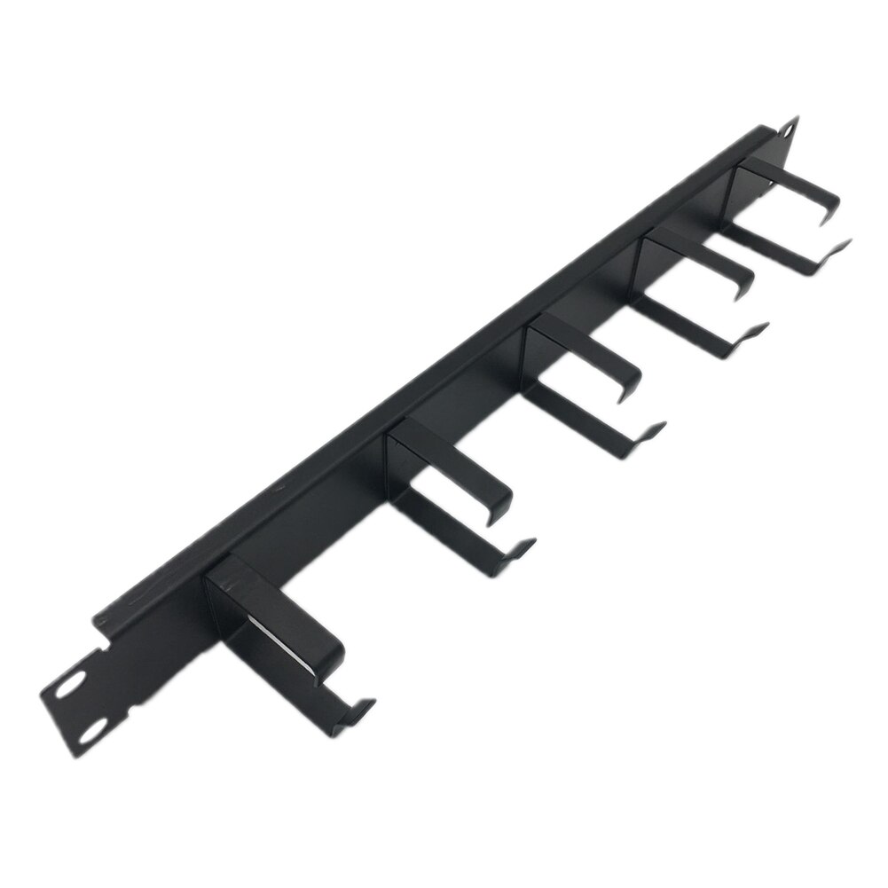 19inch Network Sound Office Guide Bar Home Cabinet Patch Horizontal Mount Cable Management Rack Cold Rolled Steel With Hook DJ