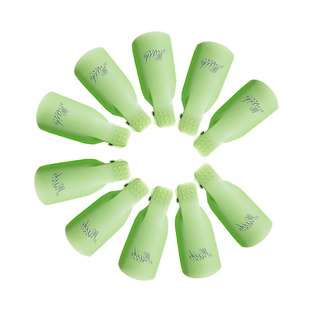 10pcs Foot Nail Polish Remover Plastic Toenail Clipper UV Gel Nail Tips Tool Resurrection Clip Cap for Women