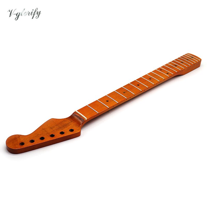 One piece wood ST electric guitar neck Canada maple fingerboard 21 frets