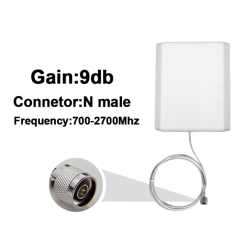 698-2700mhz 8 Yagi Interne Panel Antenne 15/20/30m Kabel Full Set Zubehör Für GSM 2G 3G 4G Mobile Signal Repeater/Booster