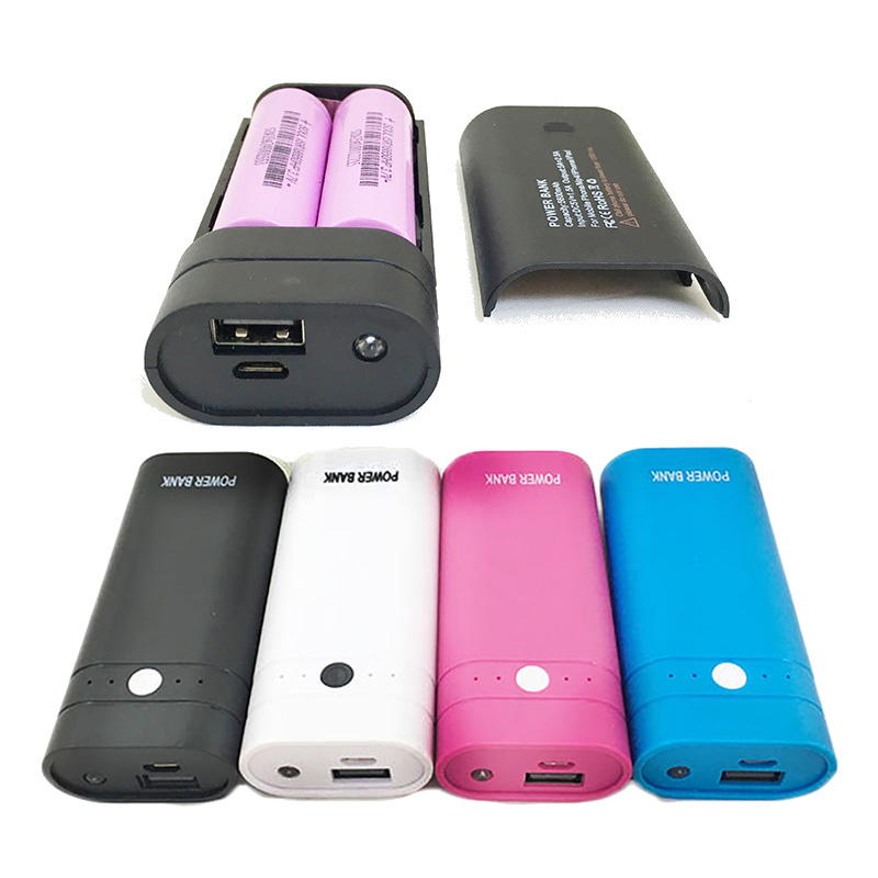 Diy Power Bank 18650 Batterij Case Power Bank Batterij Opbergdoos Powerbank Charger Box Shell Case Voor Iphone Xiaomi Huawei telefoon