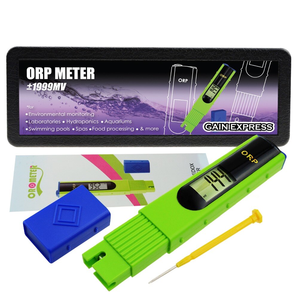 ORP Meter Tester -1999~1999mV 1-point Calibration Oxidation Reduction Potential Water Orp Tester Controller Swimming Pools Redox