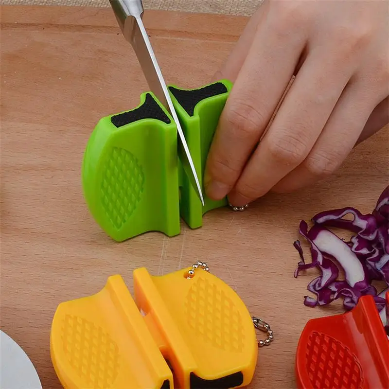 NEUE Mini Keramik Stange Messer Spitzer Zweistufige Wolfram Tragbare Schmetterling Typ Schleifstein Spitzer Schärfen Messer Stein