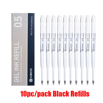 In Voorraad Originele Xiaomi Mijia Metalen Zilver Teken Pen 0.5Mm Pen Ondertekening Premec Glad Zwitserland Refill Mikuni Japan Inkt: kcao black refill