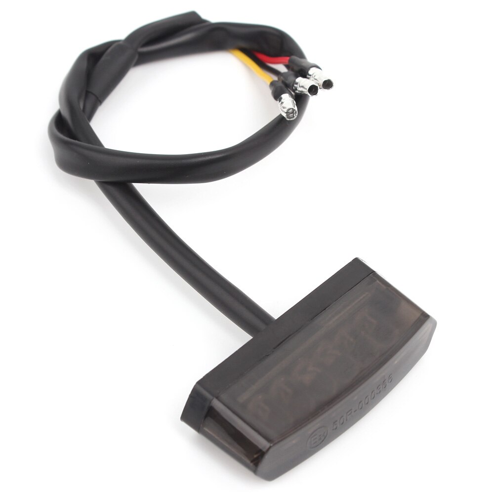 Universal motorsykkel atv sykkel scooter cafe racer scrambler 12v mini 6 led baklys baklykt kjører stopp signal bremselys: Røyk
