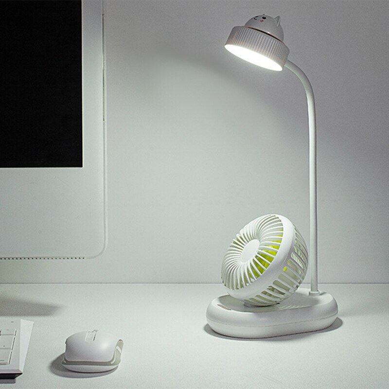 Multifunctional Desk Lamp Fan Desktop USB Large Wind Fan