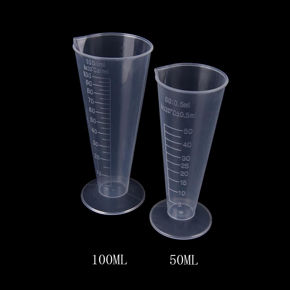 Taza medidora de plástico 50 ml / 100mL jarra para superficie de Caño herramientas de cocina accesorios de cocina