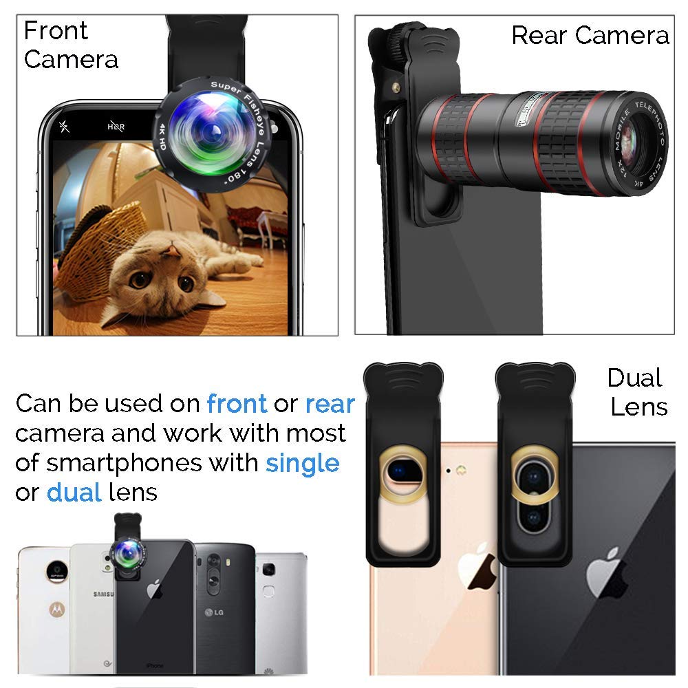 Telefoon Camera Lens Kit 5 In 1 Mobiele Telefoon Lens Voor Telefoon Android Smartphones Web Cam